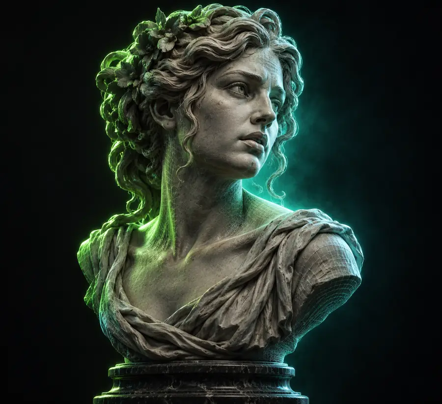 Reference image of a sculpted bust